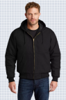 Black Duck Cloth Hooded Work Jacket with Auto Tech Logo, Student Name & Brothers for LIfe